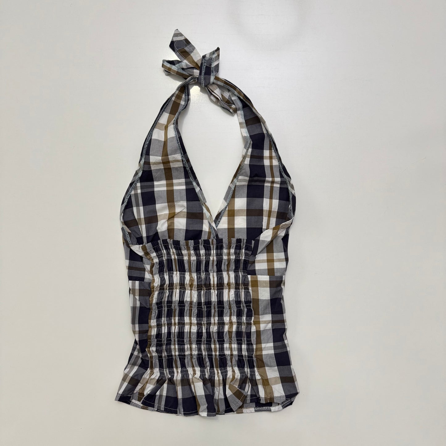 Plaid Halter Top