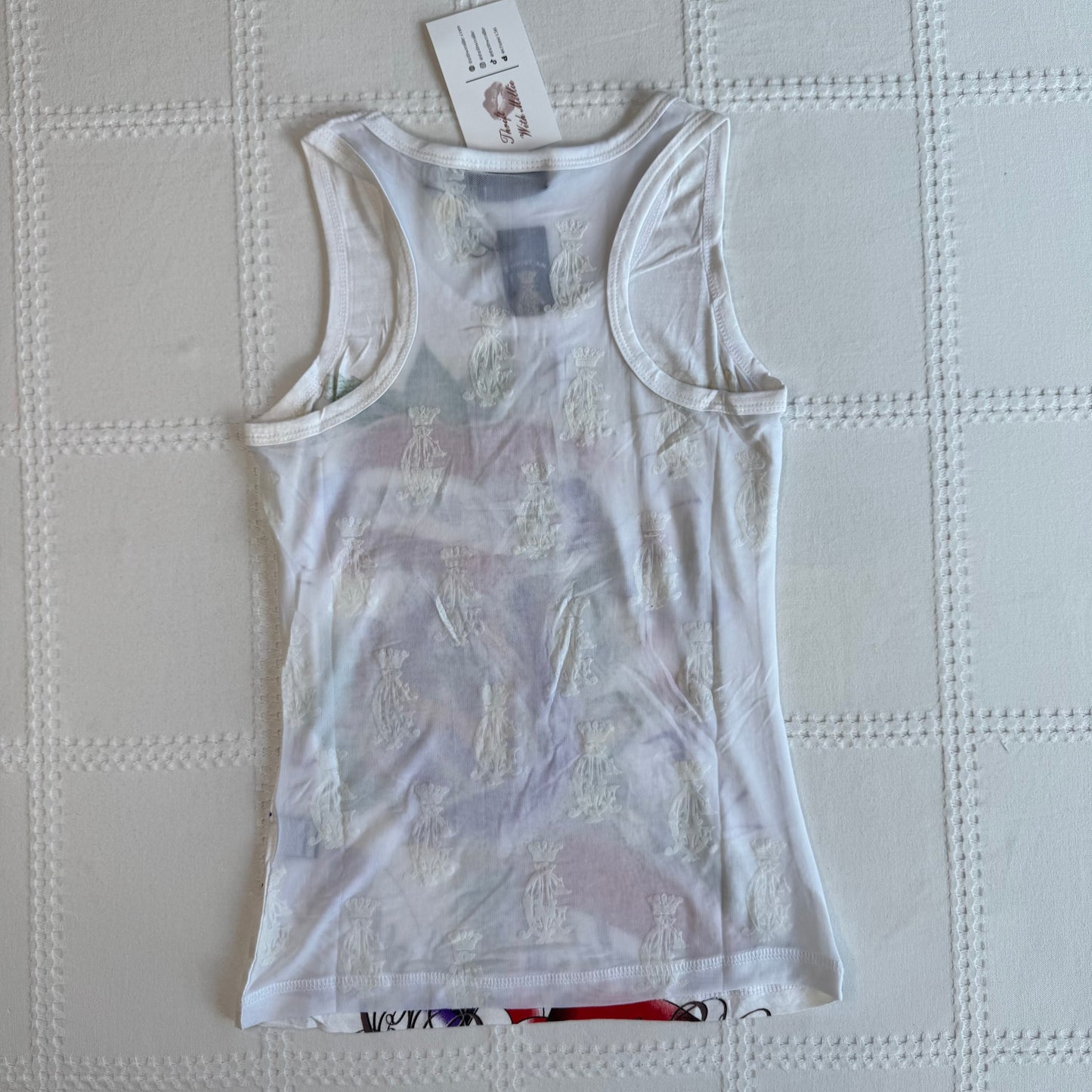 Christian Audigier Mesh Back Tank