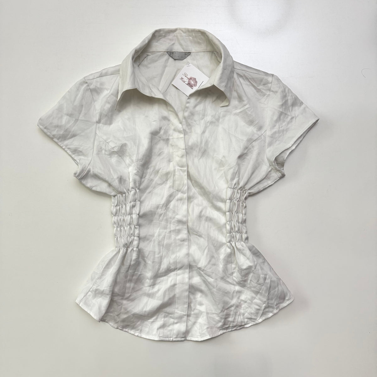 White Cinched Shirt