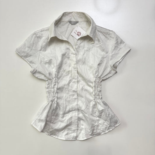 White Cinched Shirt