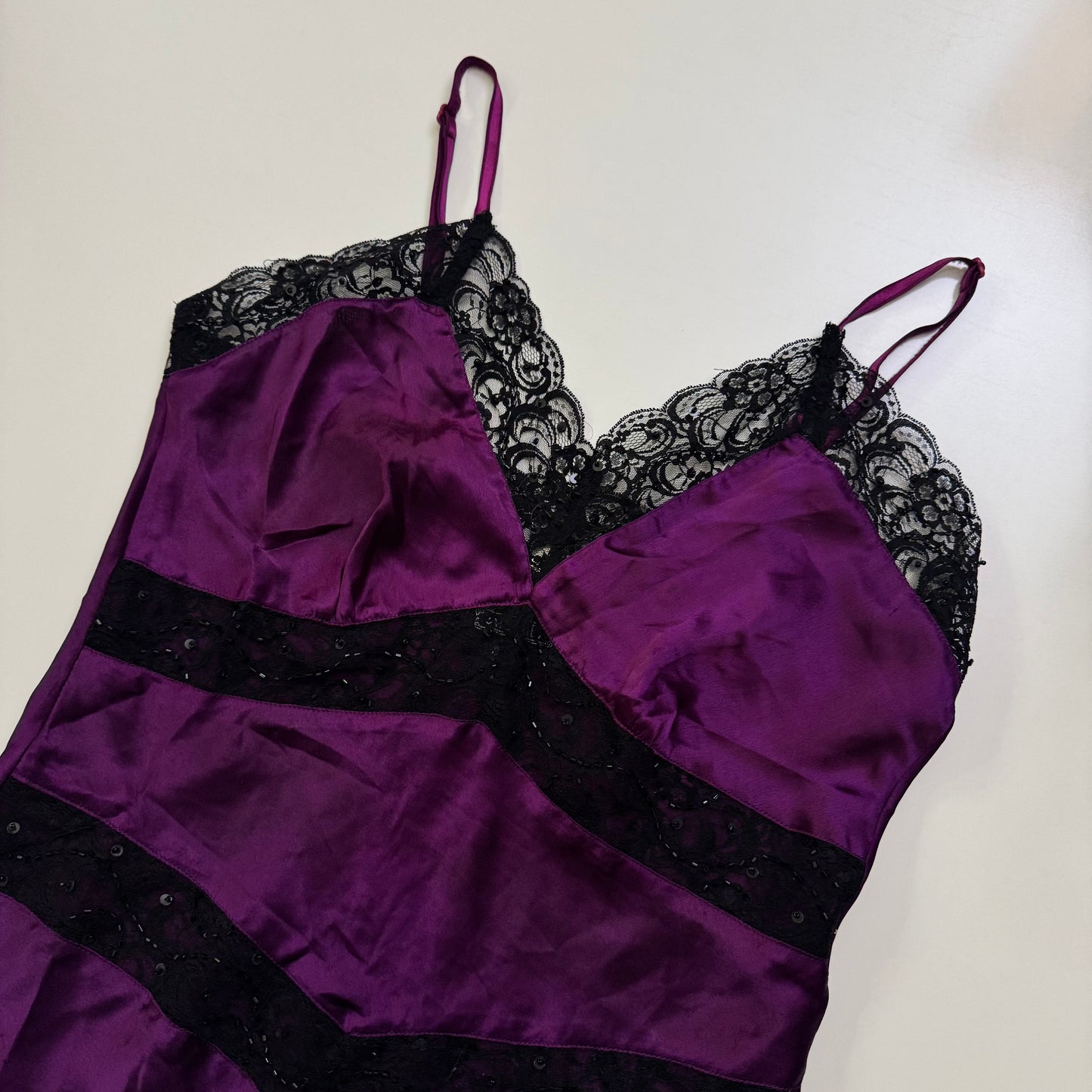 Purple Lace Trim Cami