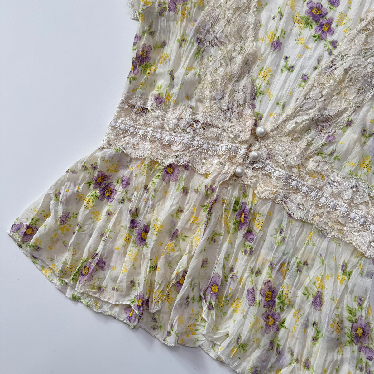 Lace Trim Blouse
