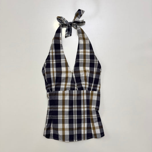 Plaid Halter Top