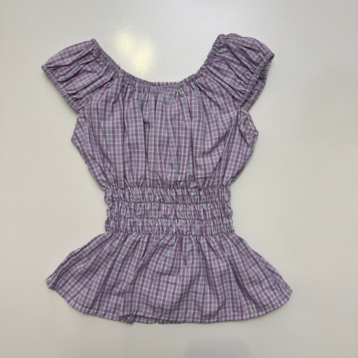 Purple Milkmaid Top