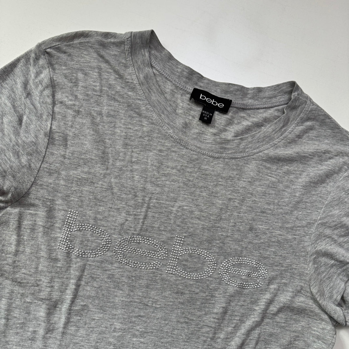 Bebe Grey Top