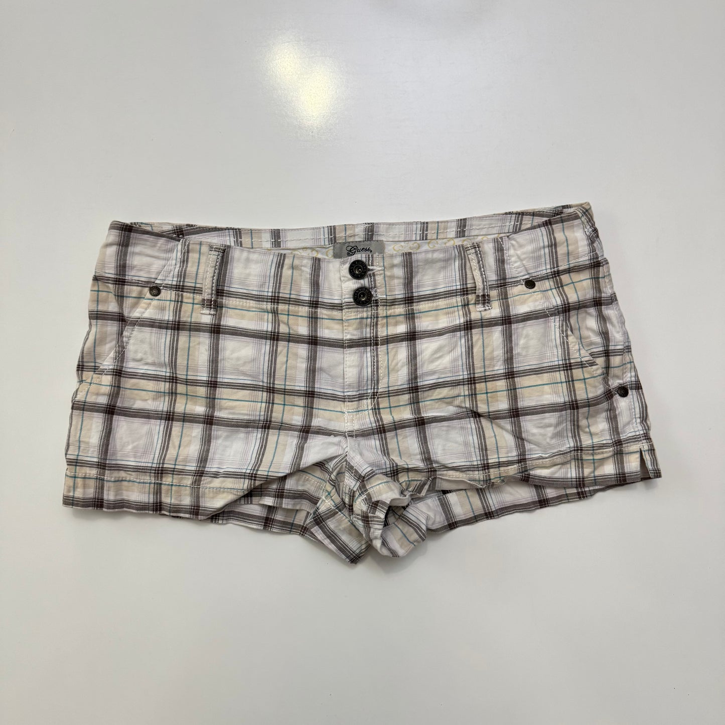 Plaid Guess Mini Shorts