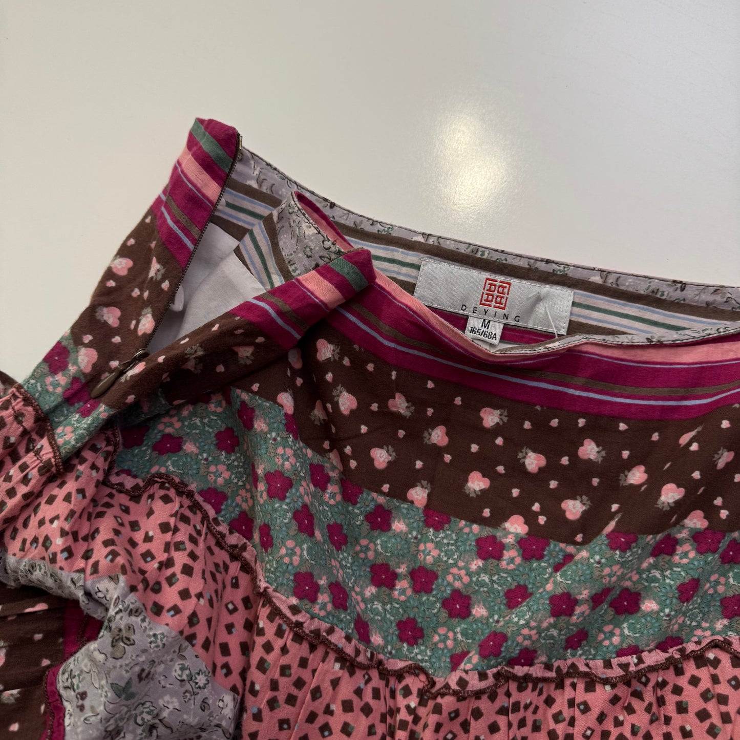 Patterned Midi Skirt