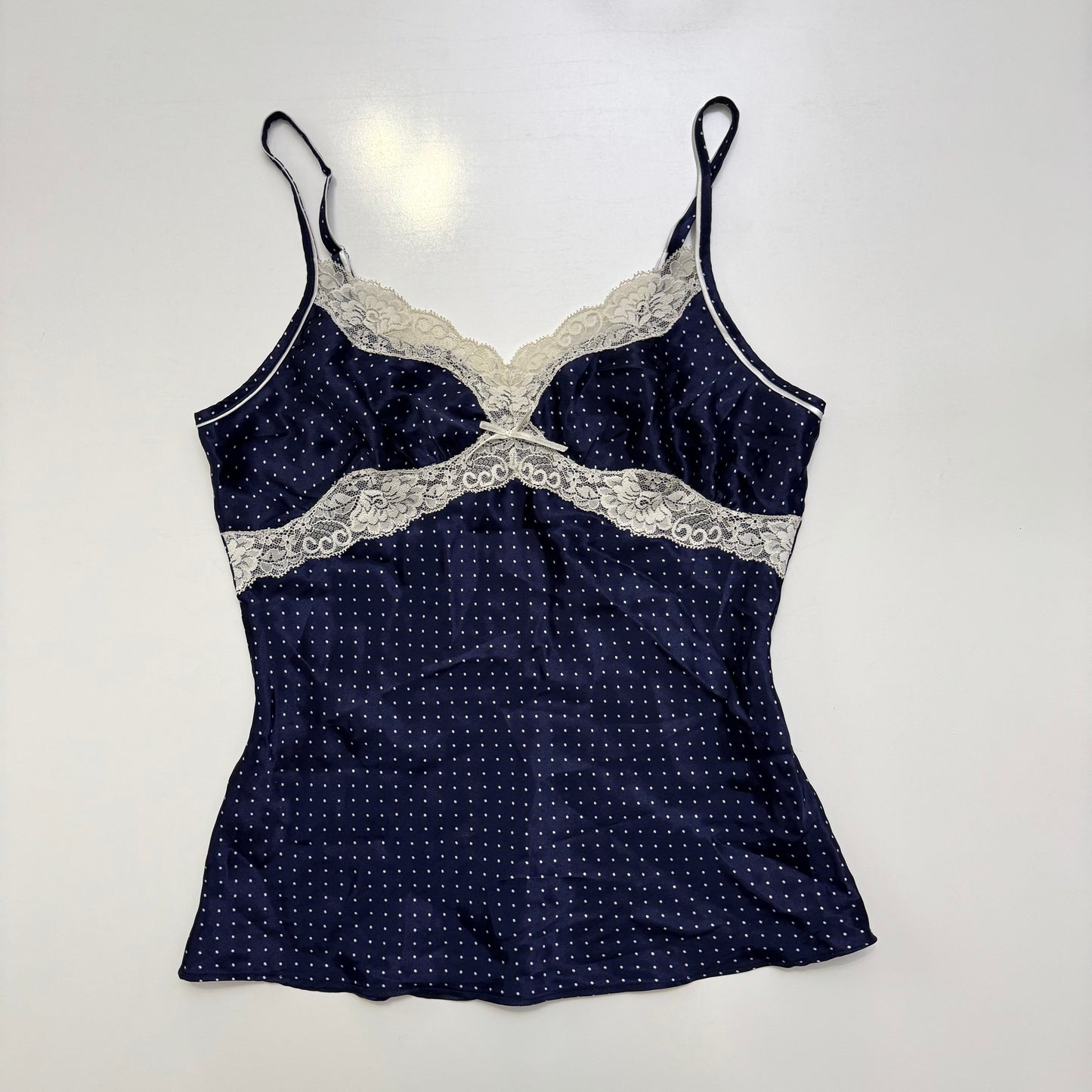 Navy Polka Dot Cami