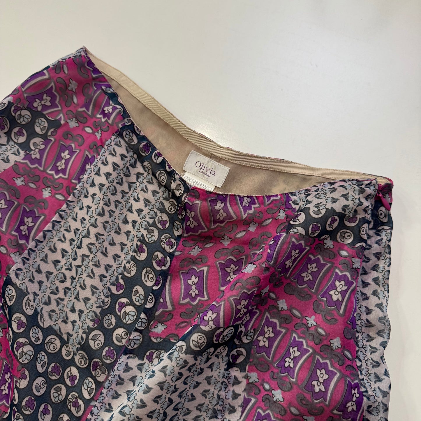 Patchwork Midi Skirt