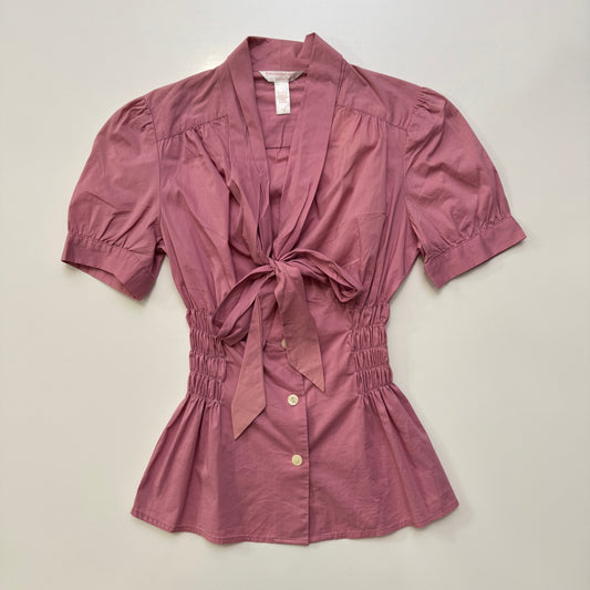 Pink Cinched Blouse