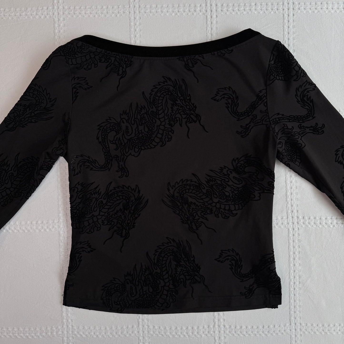 Boat Neck Dragon Top