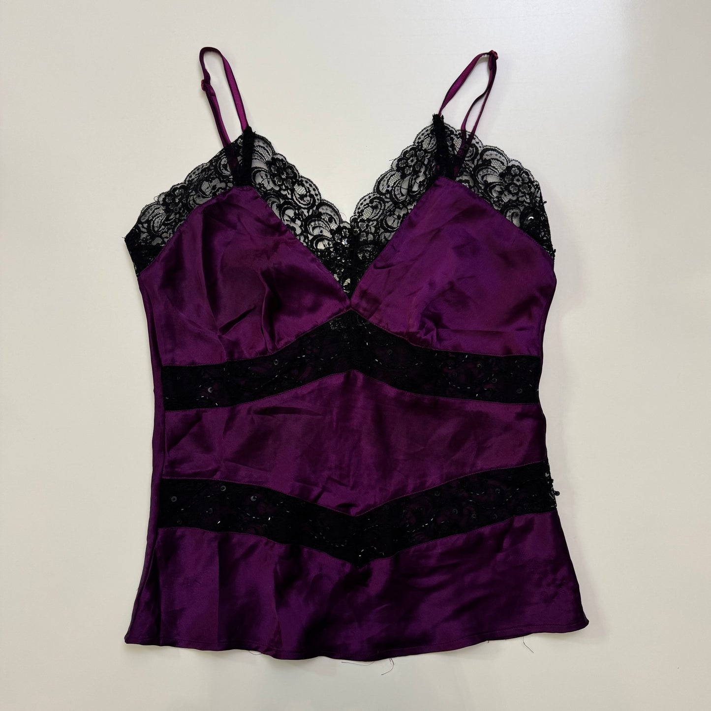 Purple Lace Trim Cami