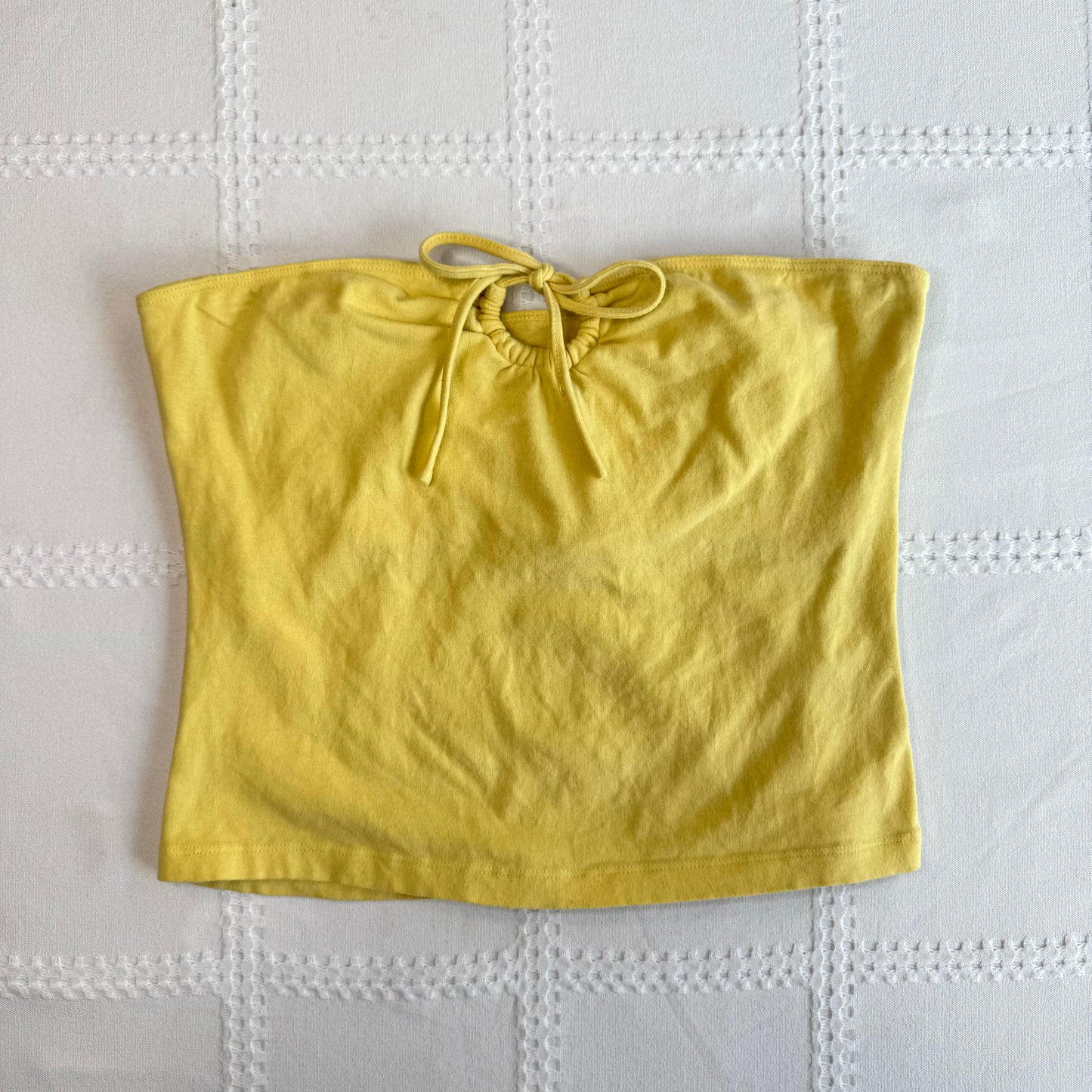Yellow Bandeau Top