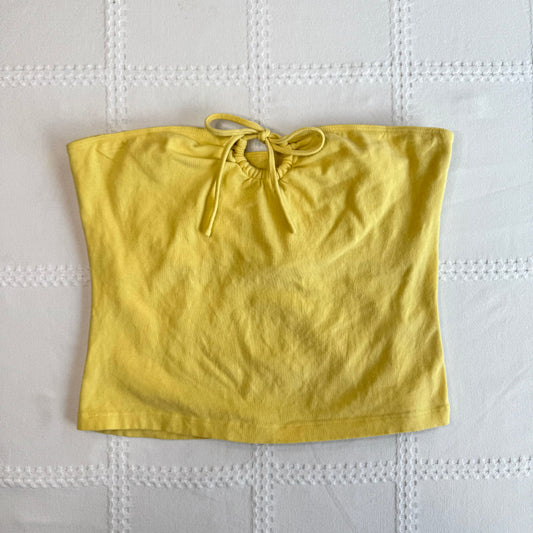 Yellow Bandeau Top
