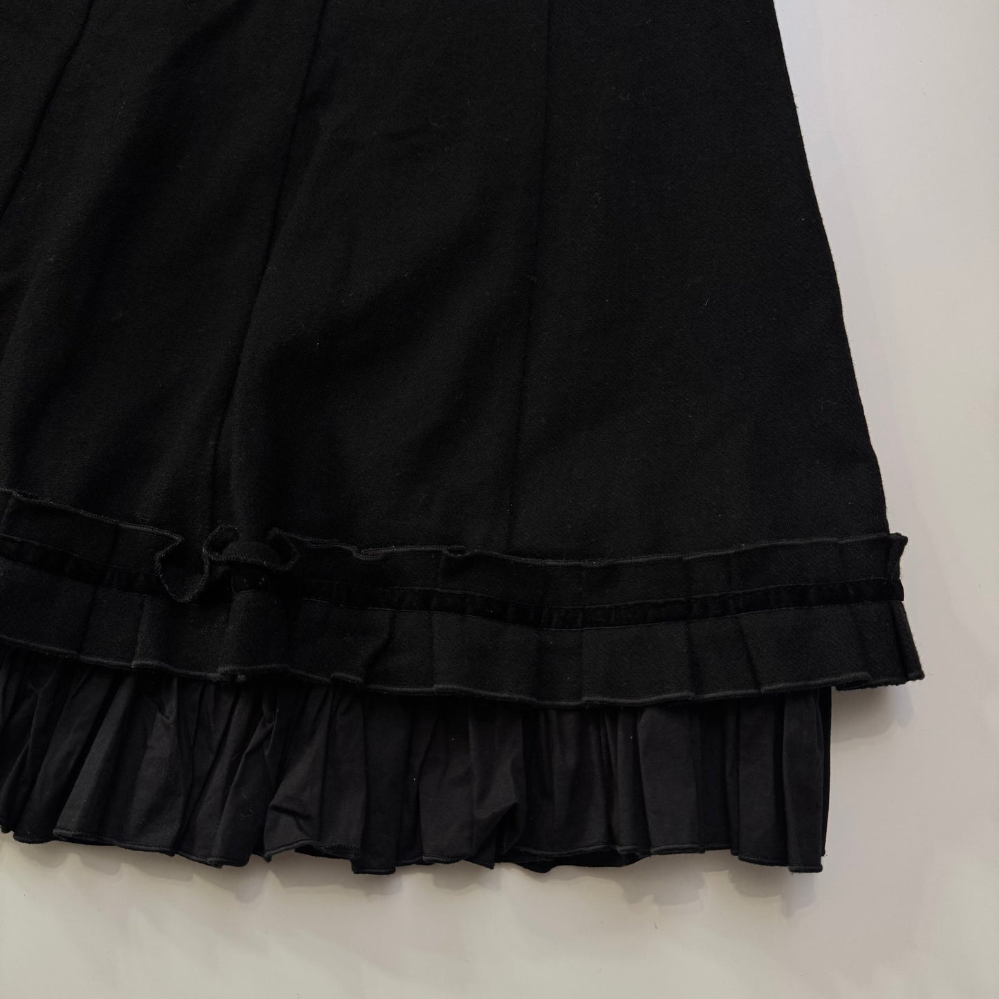 Black Knit Midi Skirt