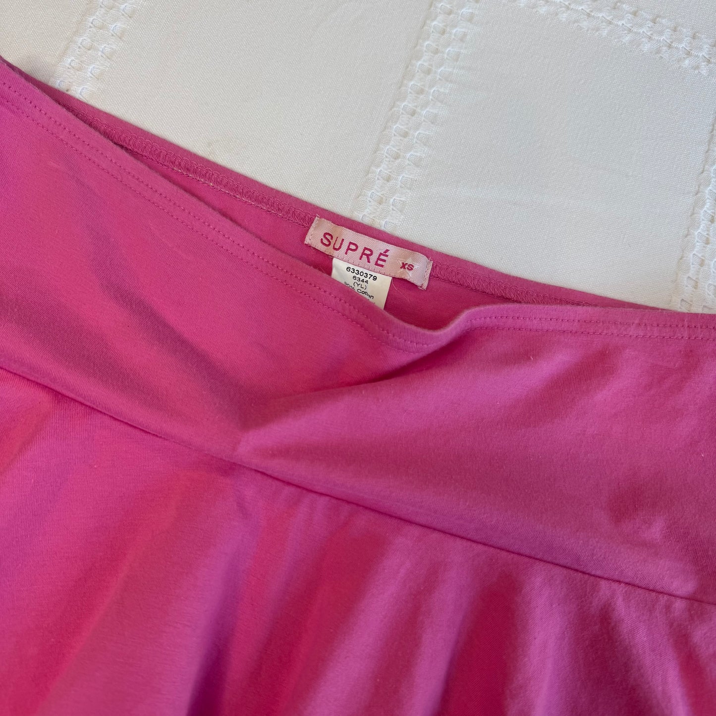 Pink Low Rise Mini Skirt