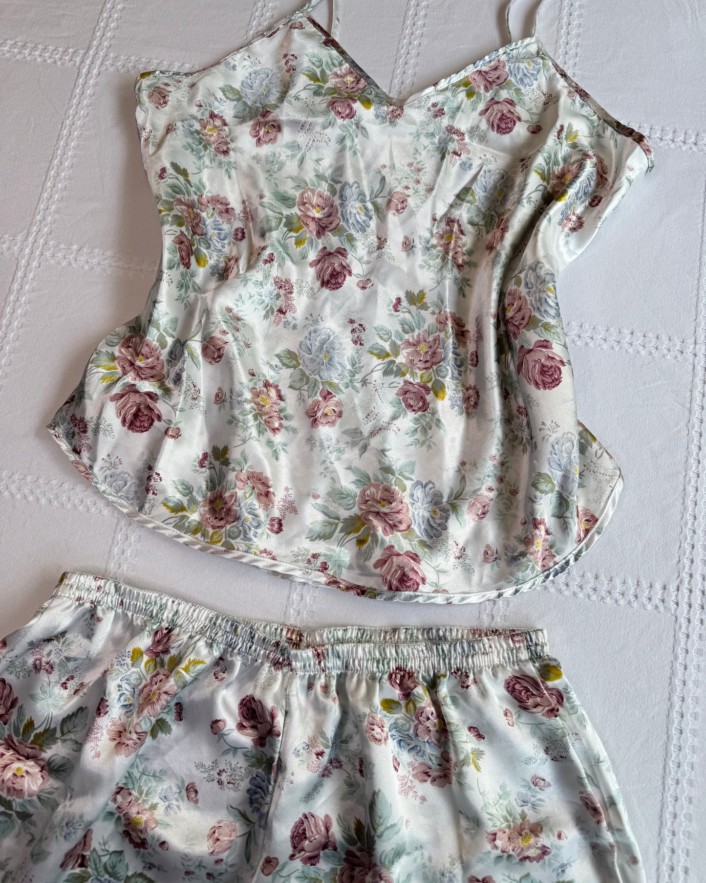 Satin Floral PJ Set