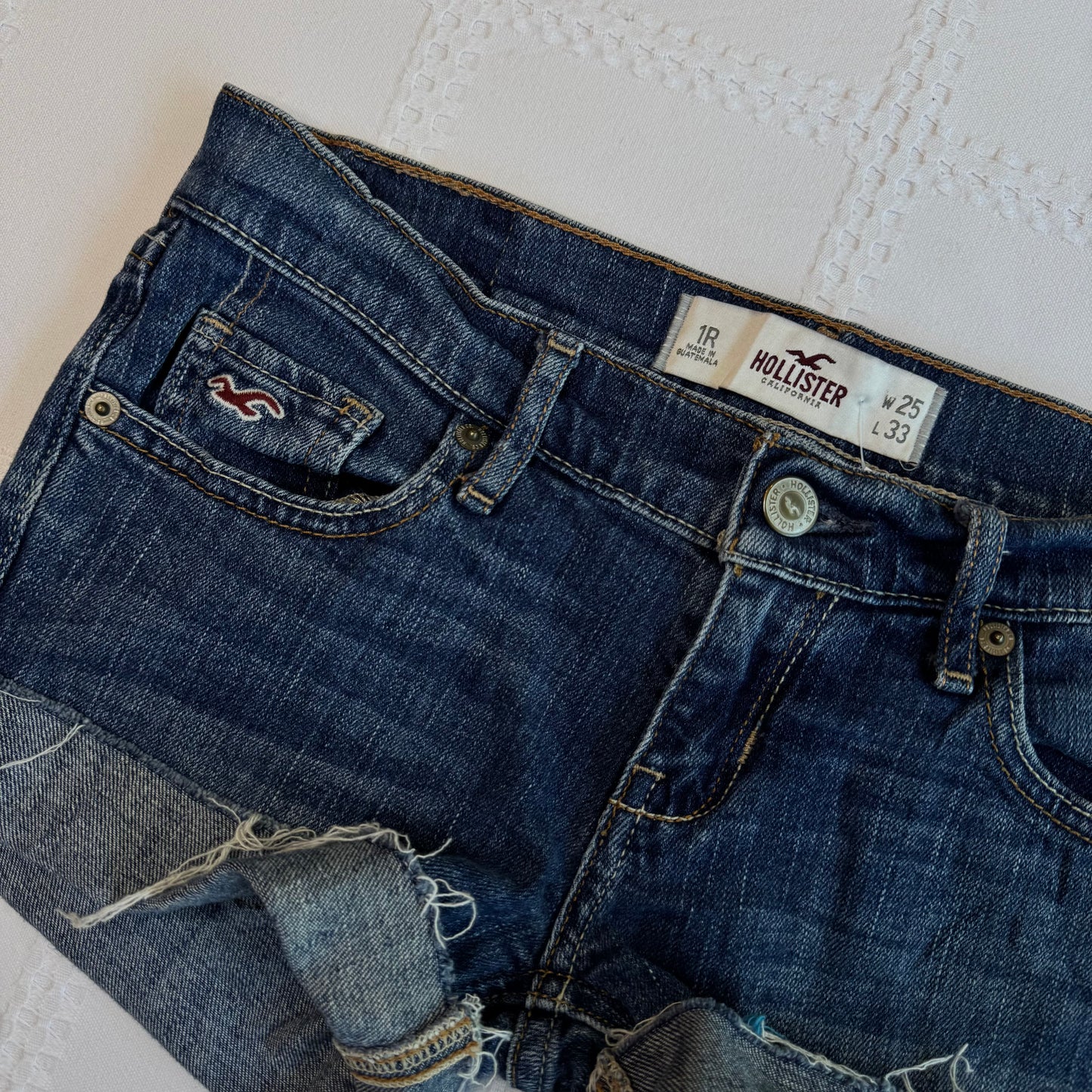 Hollister Low Rise Denim Shorts