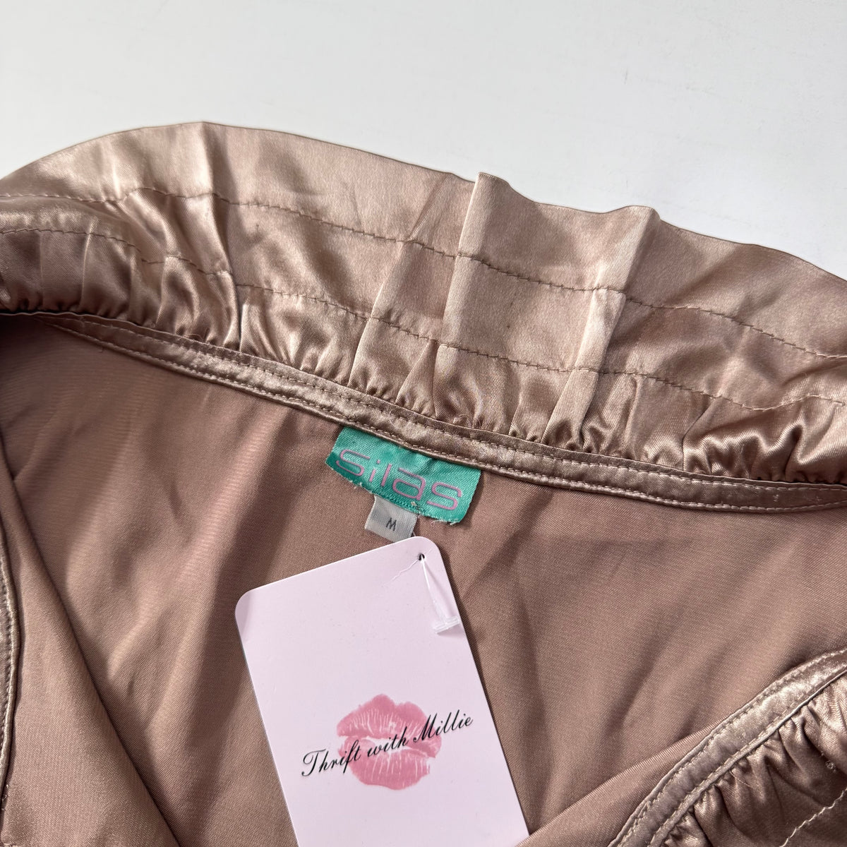 Satin Button Up Blouse