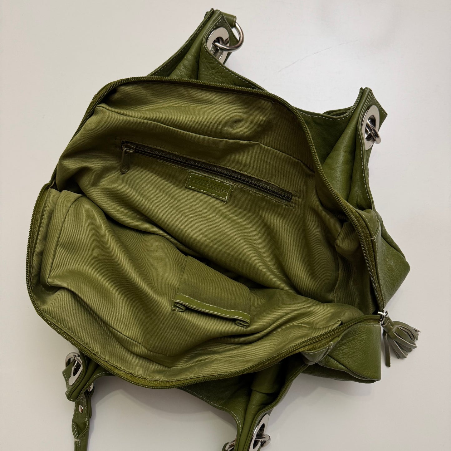 Green Leather Handbag