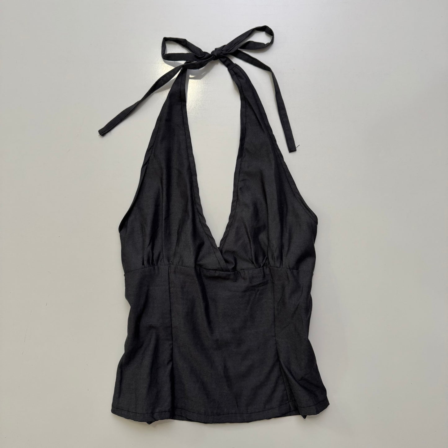 Grey Babydoll Halter Top