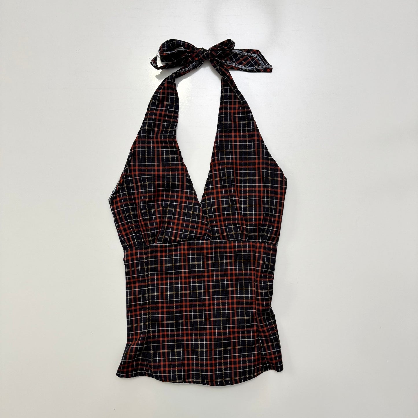 Plaid Halter Top