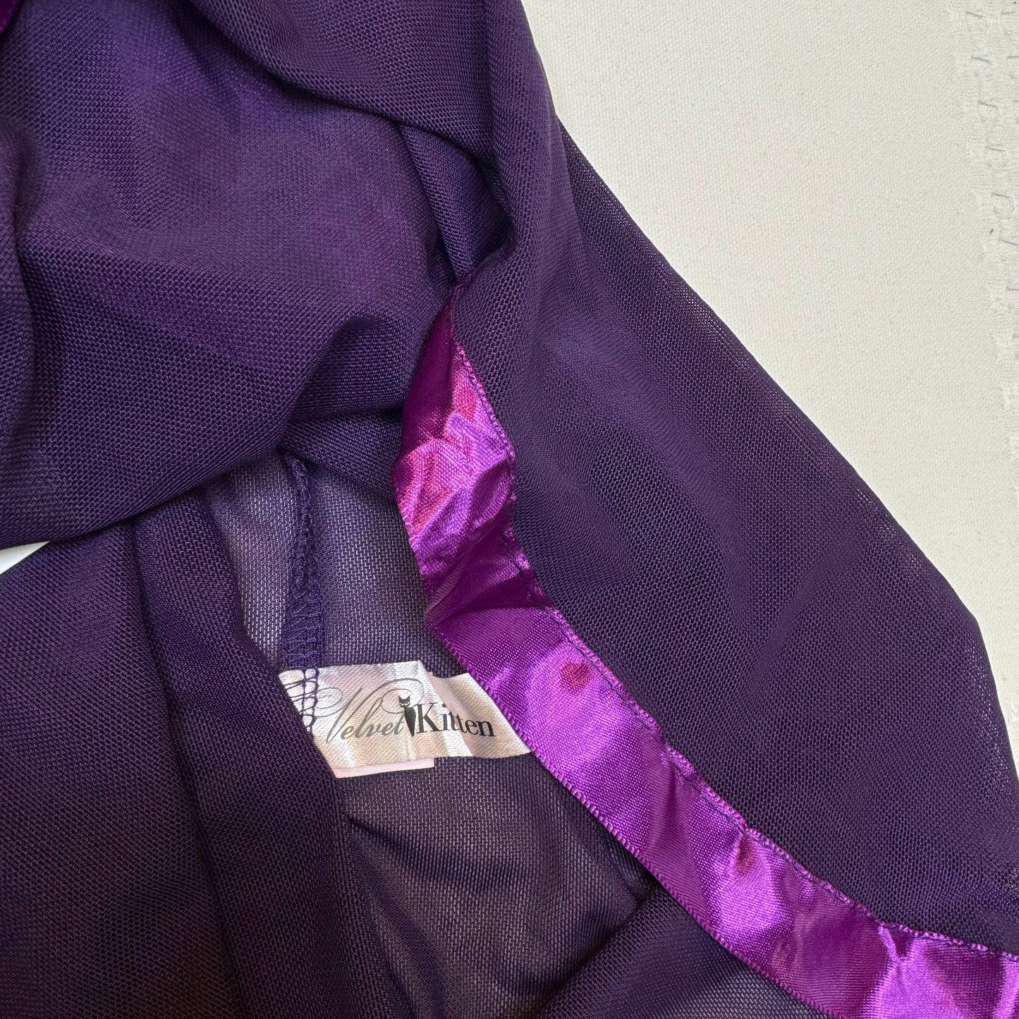 Purple Lace Bust Babydoll Cami