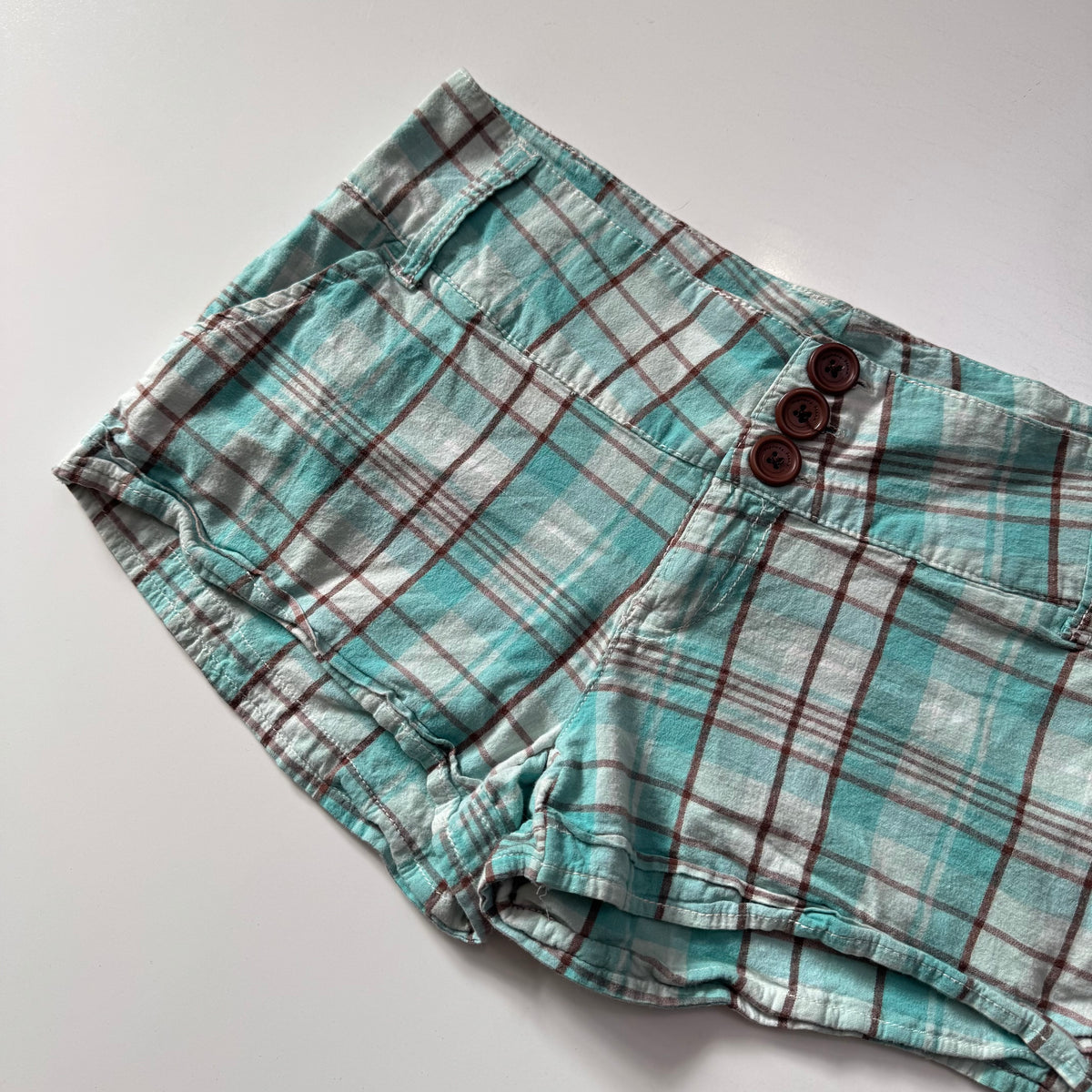 Plaid Mini Shorts