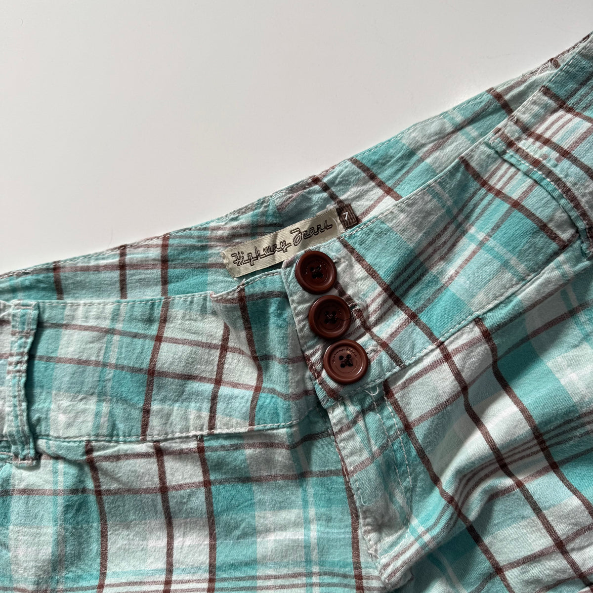 Plaid Mini Shorts