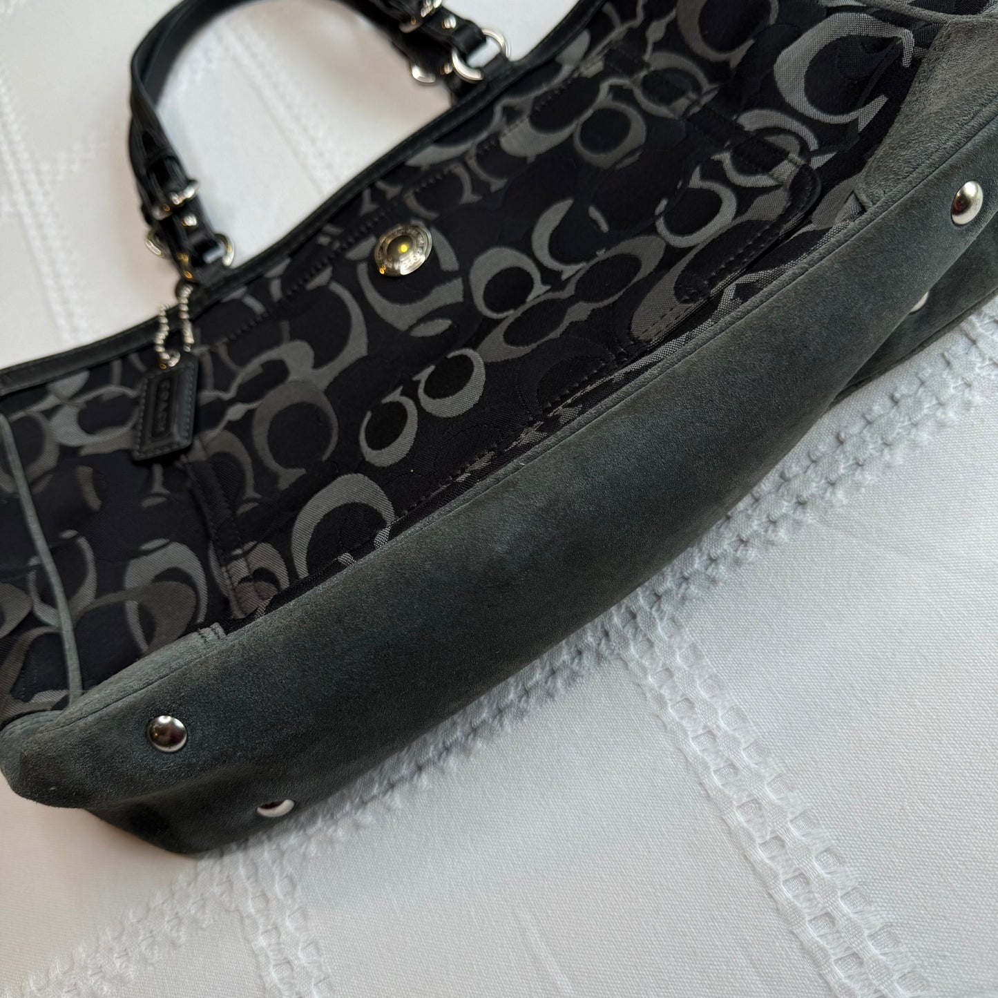 Coach Black Monogram Bag