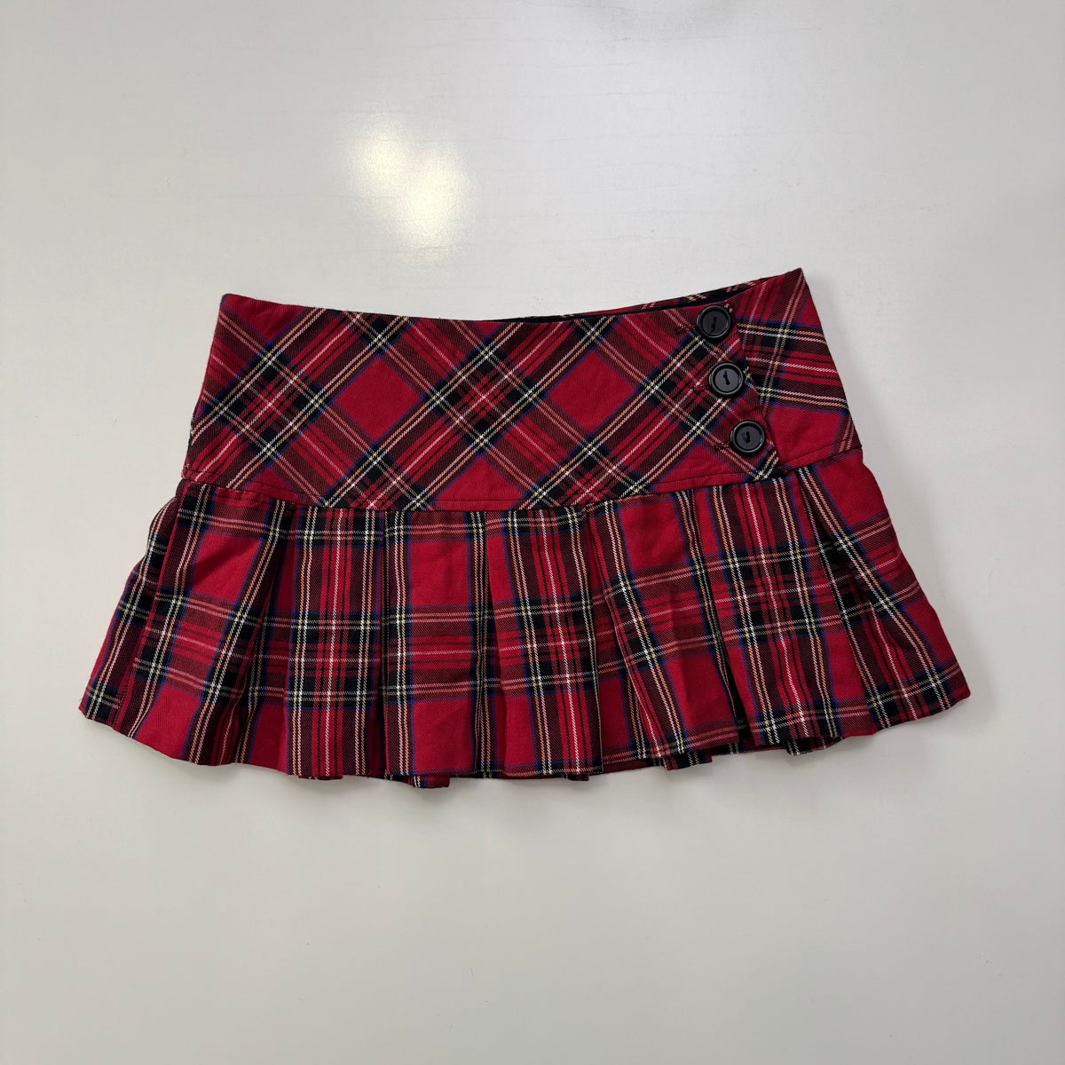 Wet Seal Plaid Micro Skirt