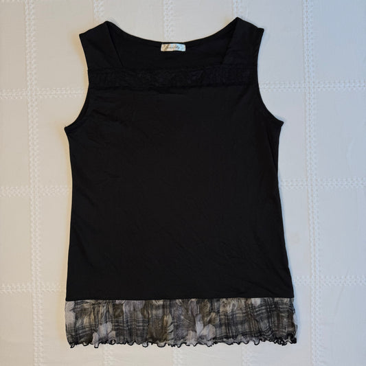 Lace Trim Tank Top