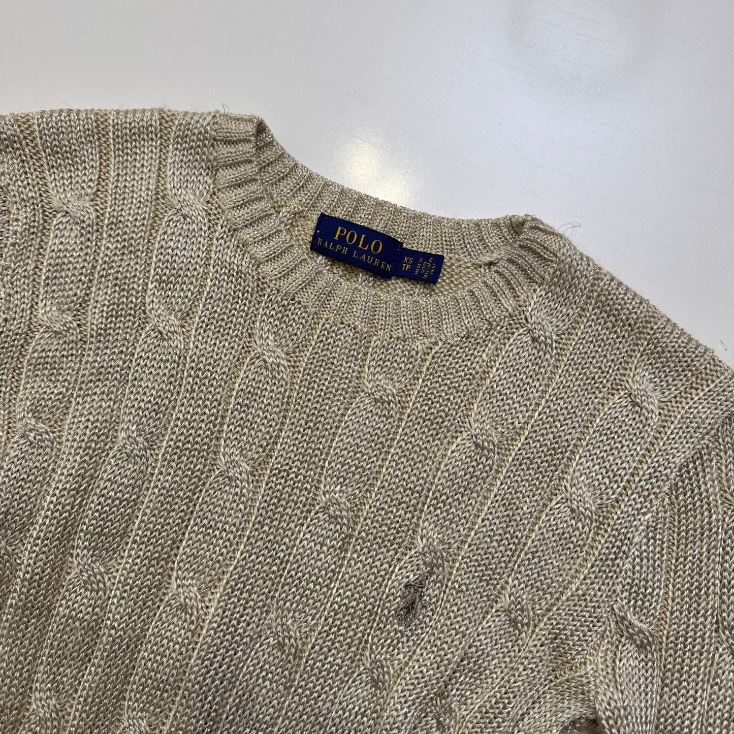 Ralph Lauren Gold Knit Sweater