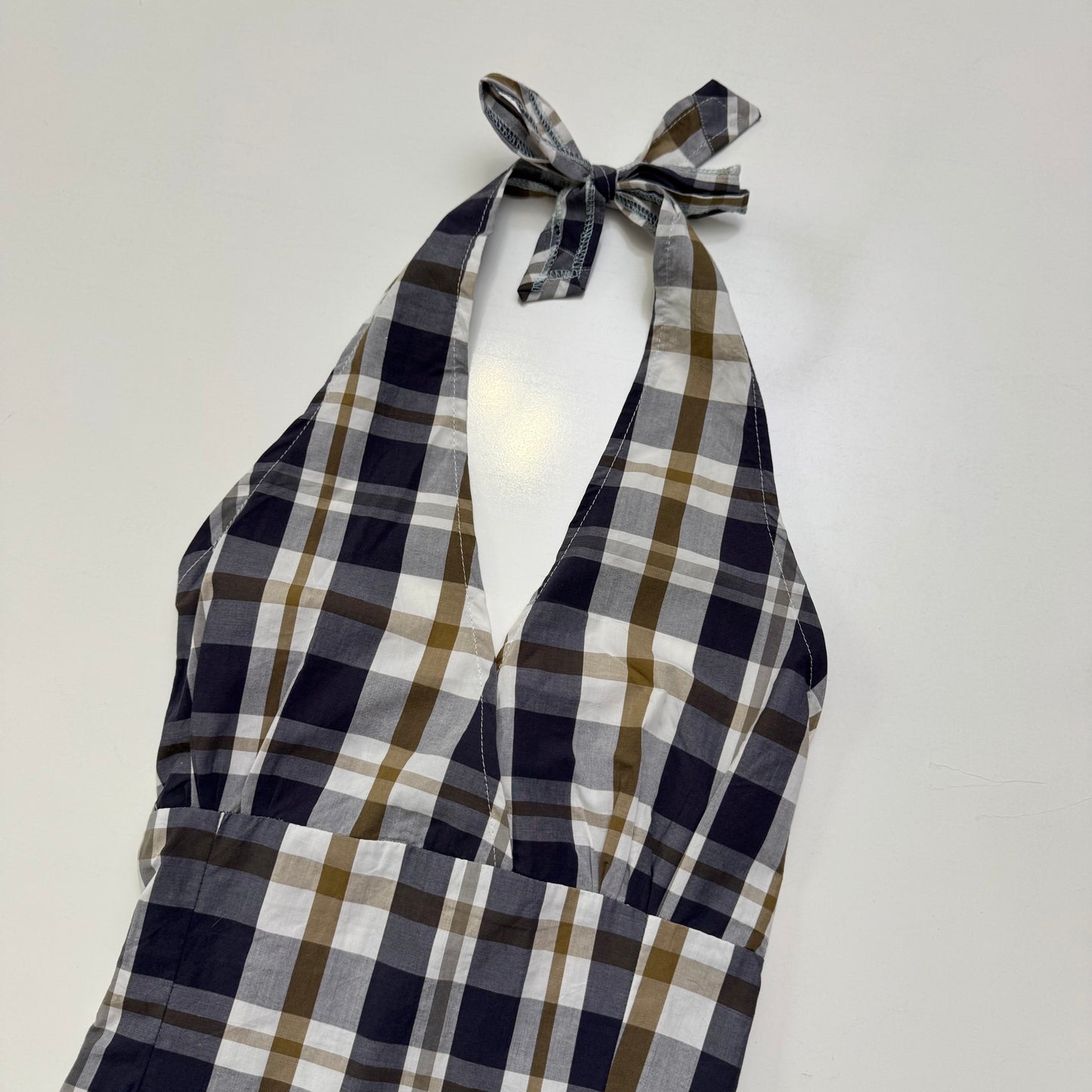 Plaid Halter Top