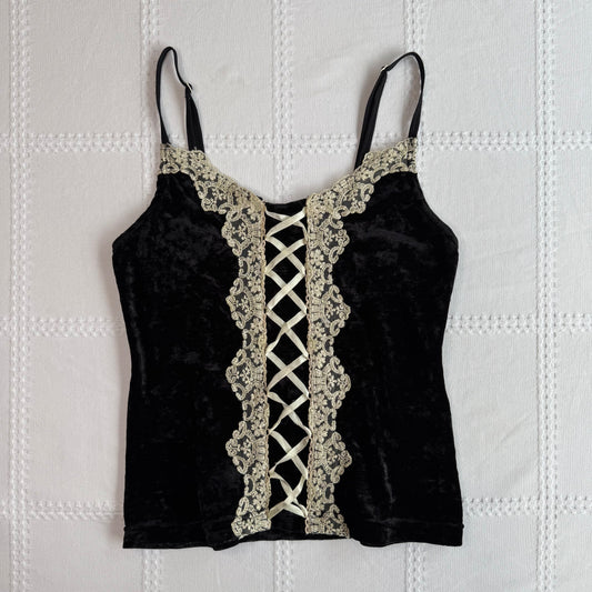 Lace Velour Cami