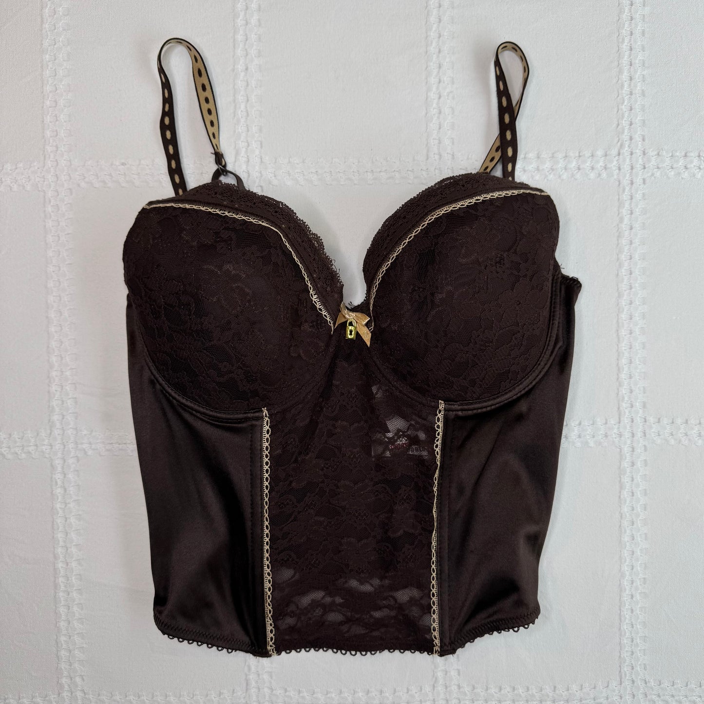 Brown Lace Corset Top
