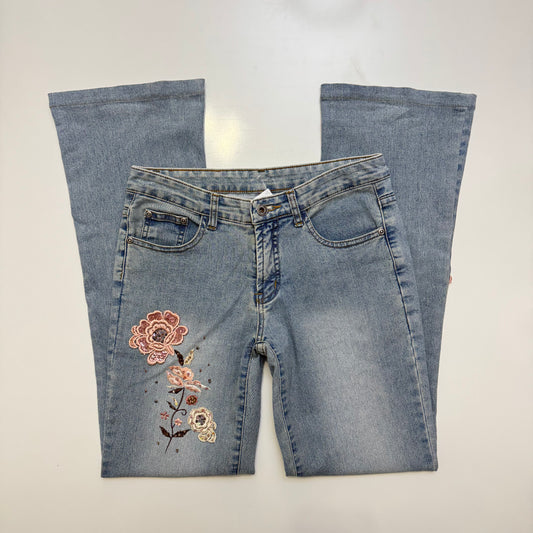 Embroidered Flare Jeans