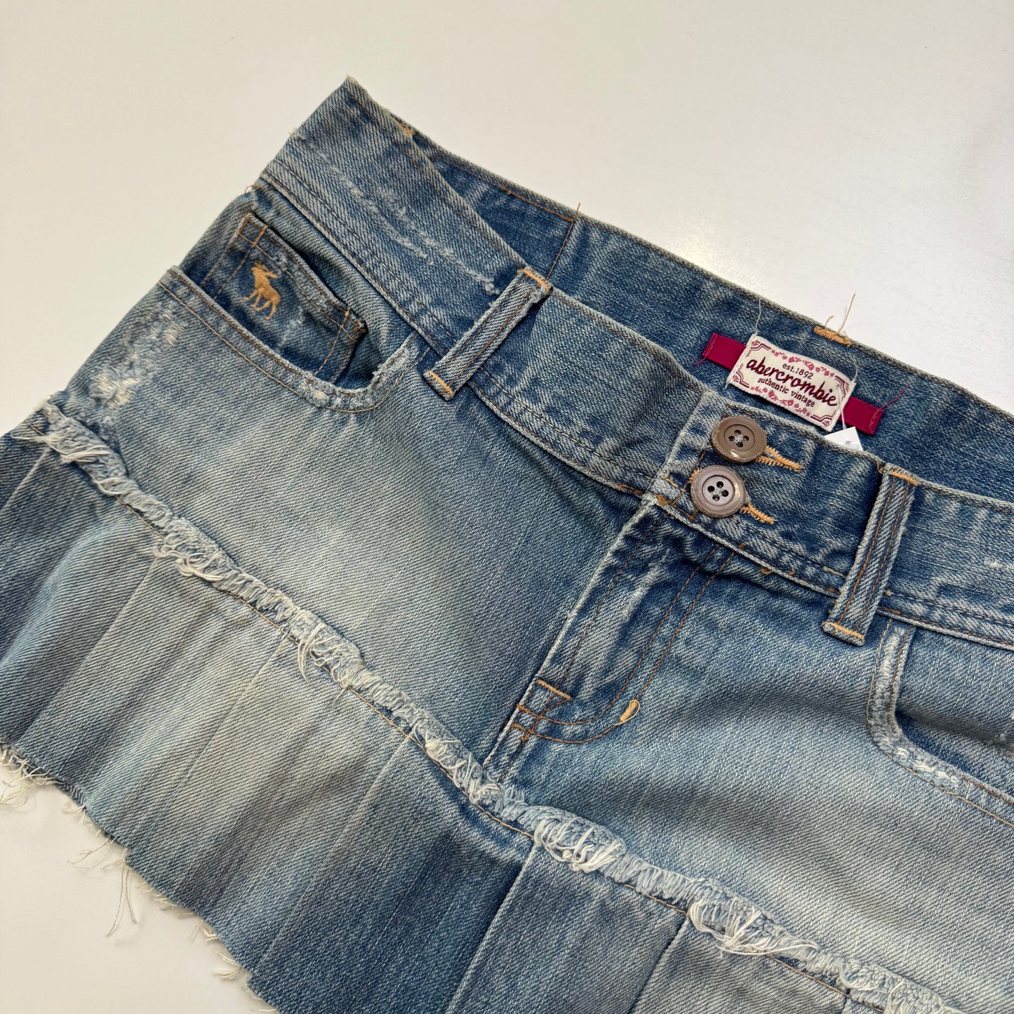 Abercrombie Denim Pleat Mini