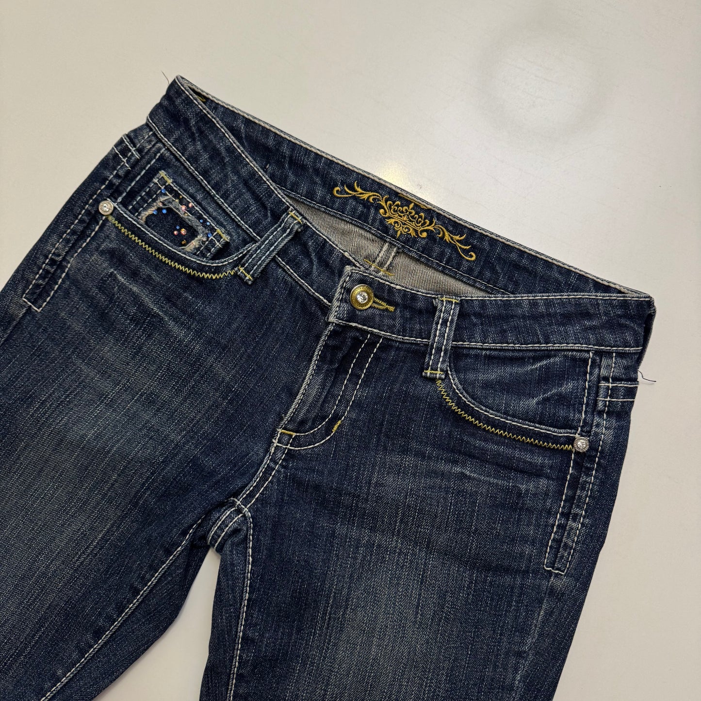 Low Rise Flare Jeans