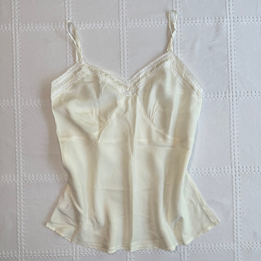 Cream Silk Babydoll Cami