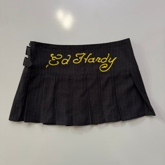 Ed Hardy Pleated Mini Skirt