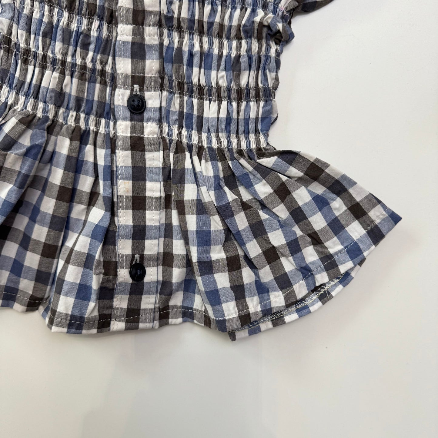 Gingham Milkmaid Top