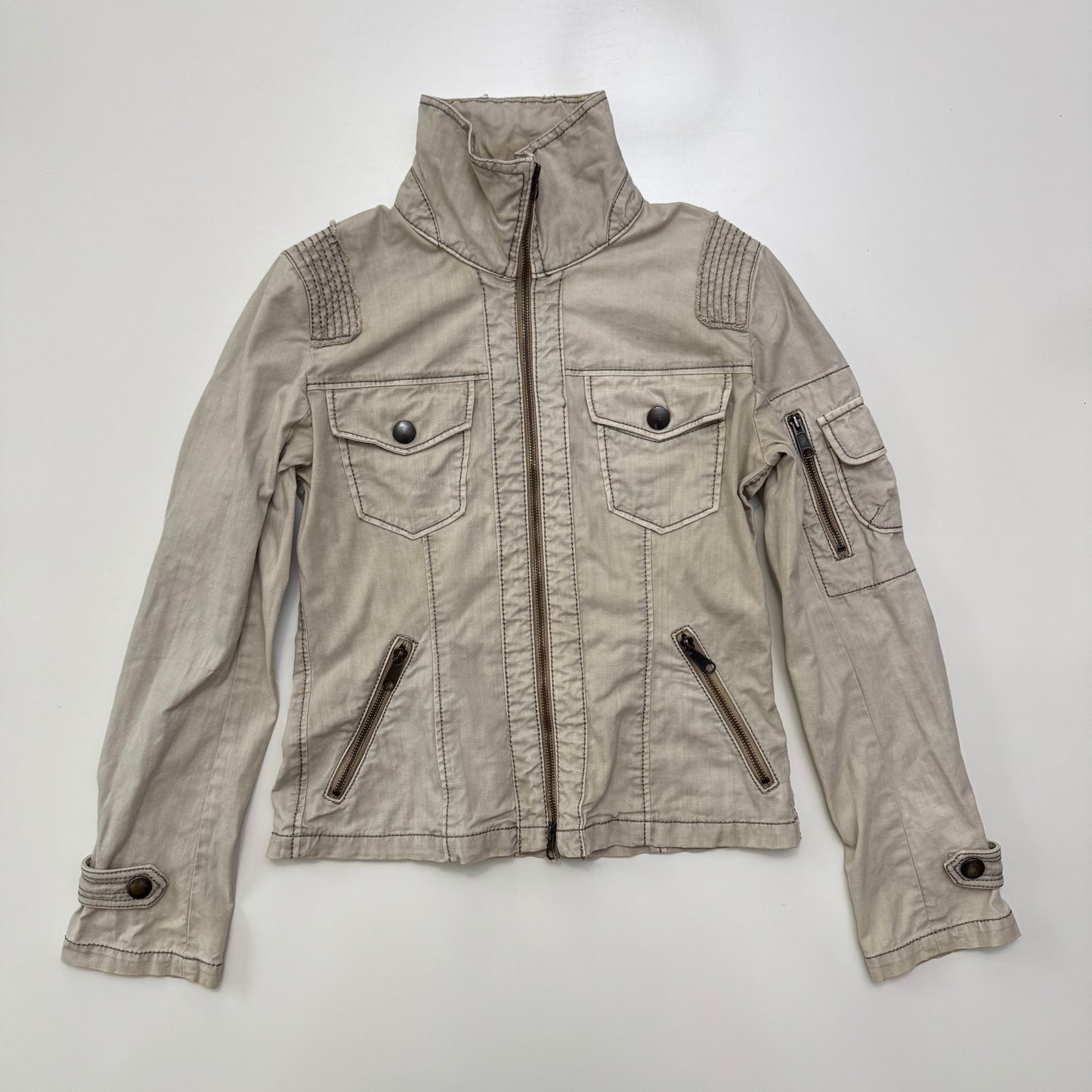 Beige Utility Jacket