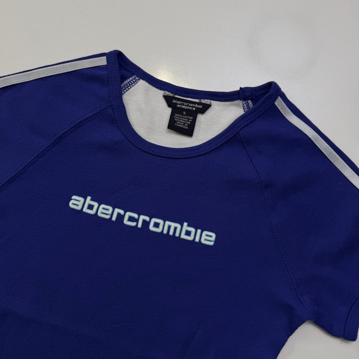 Blue Abercrombie Baby Tee