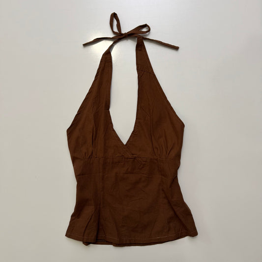 Brown Halter Top
