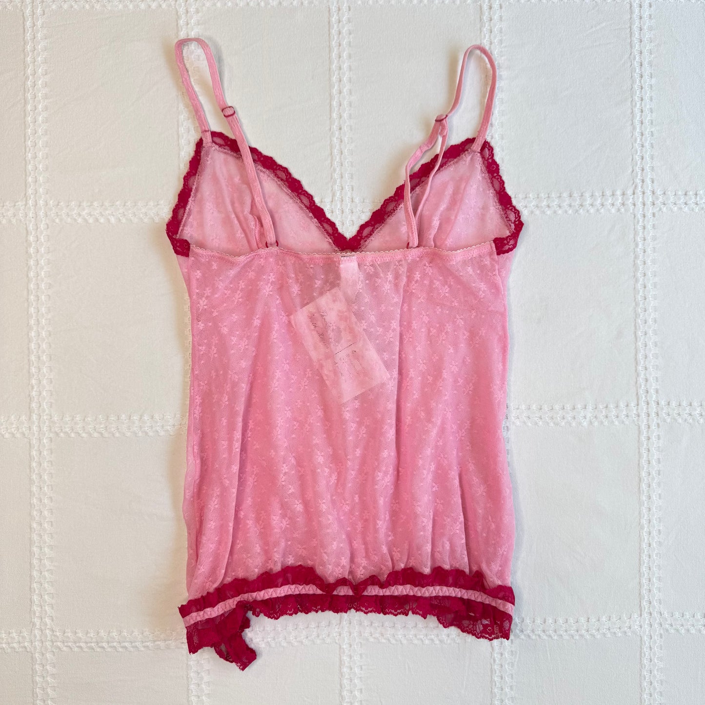 Pink Lace Babydoll Cami