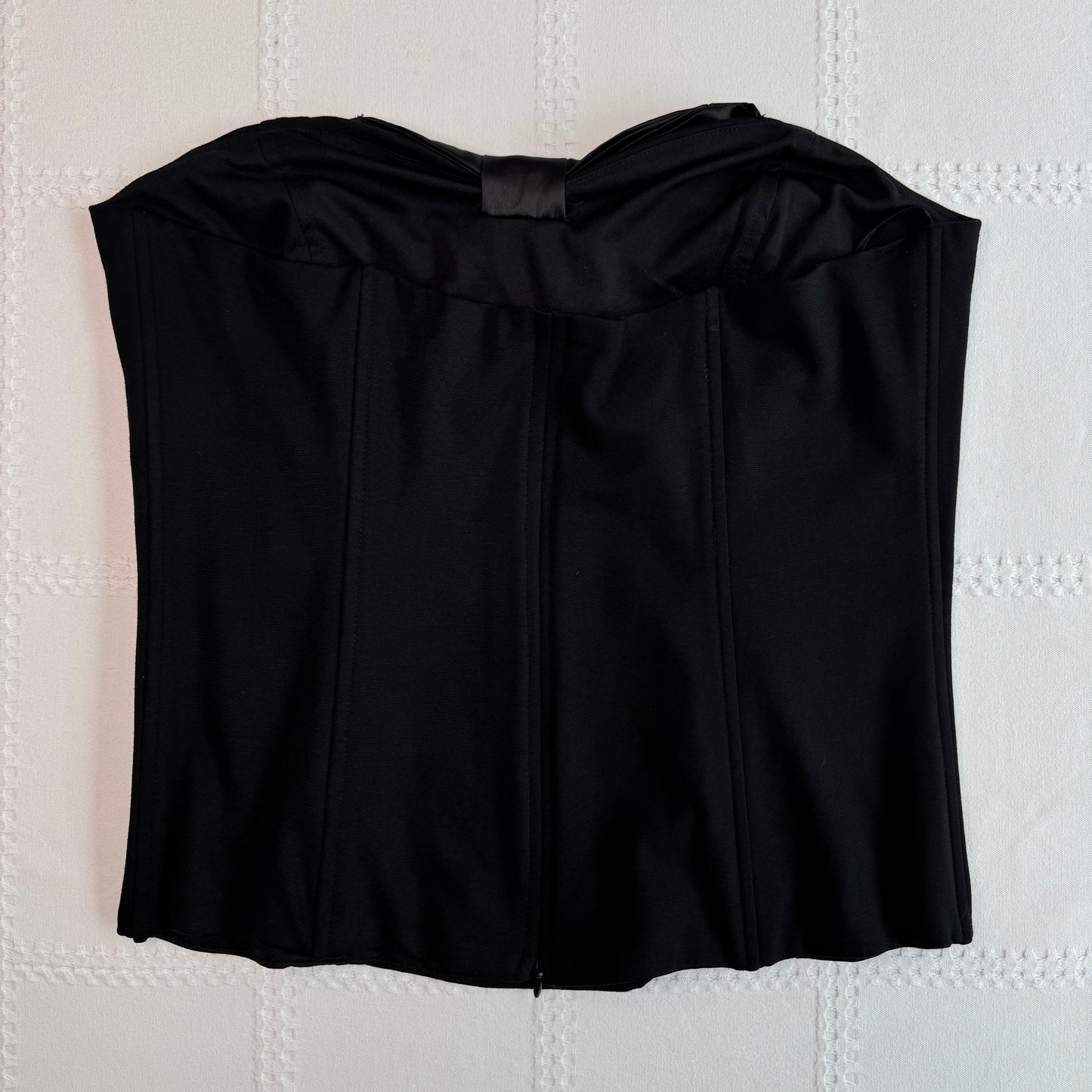 Black Bow Corset Top