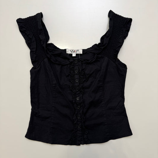 Black Button Up Blouse