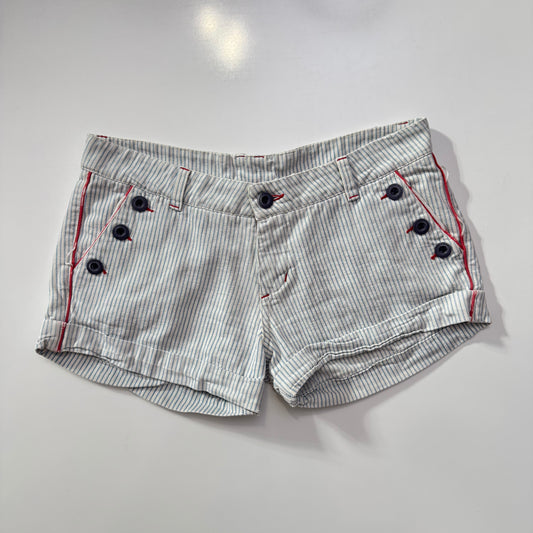 Pinstripe Mini Shorts