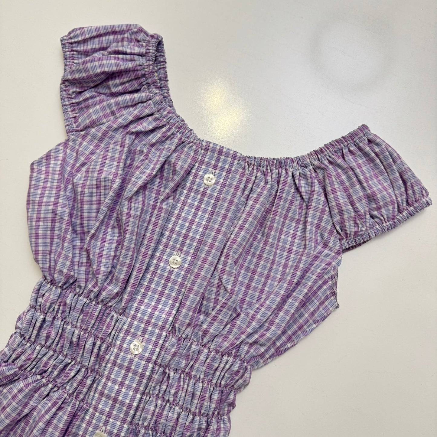 Purple Milkmaid Top